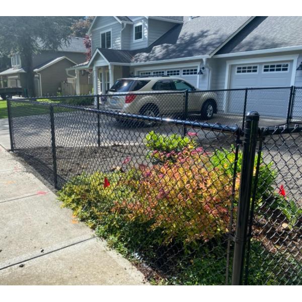 9Gauge Black PVC Coated Chain Link Fence 50FT Per Roll