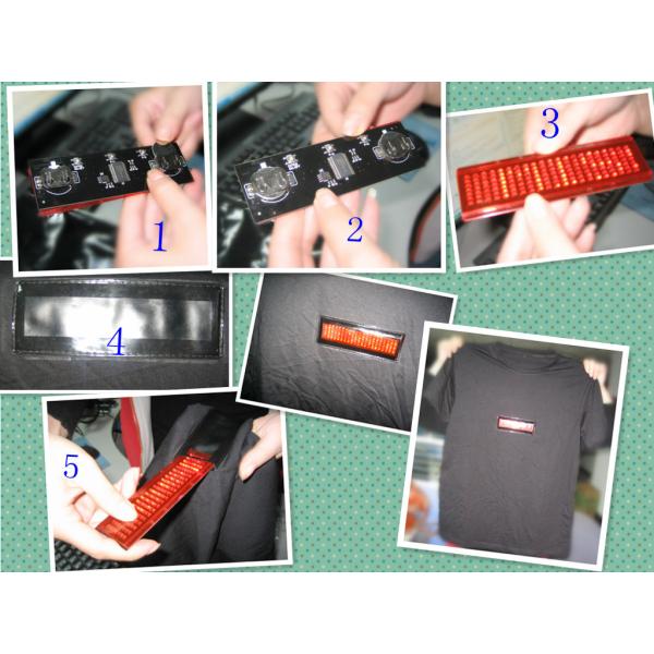 LED programentable message led T-shirt light up neutral advertising tshirt for men and women flashing party's tshirt