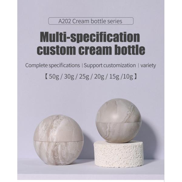 Factory Direct Sale Acrylic Round Ball-shaped Eye Cream Jar Small Capacity Body Face Cream Jar Luxury Cosmetic Containers Set