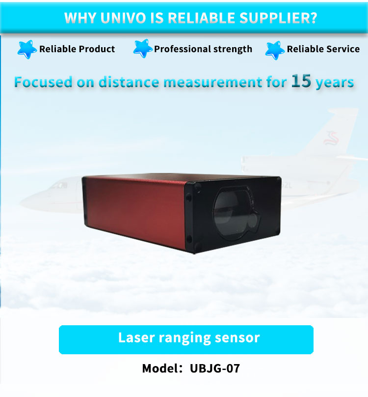 UBJG-07Y 0.1-100m Red Mini Protective Lidar Sensor For Position Measurement