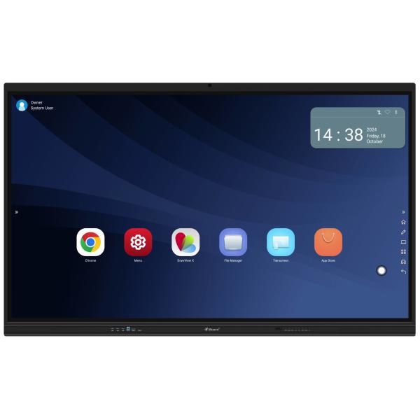 4K Resolution Interactive Flat Panel 350 Brightness High Brightness And 15W * 2 Speakers Android 13 Interactive Whiteboard For School Education And
