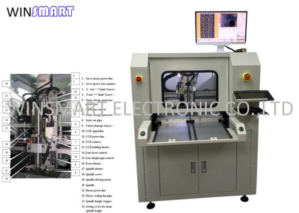 Quality 60000RPM Spindle PCB Separator Machine , Semi Automatic PCB Depaneling Machine for sale