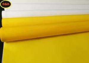 Wholesale 43T 100% Polyester Filter Mesh Roll / Polyester Mesh Screen White Yellow Color from china suppliers