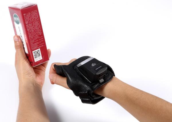 Quality Mini Wearable Glove Wireless QR Code Scanner with 550mAh Battery IP65 Level for sale