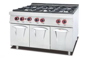 Wholesale Stainless Steel 5.8kW Six Burner Gas Stove Kitchen Equipment from china suppliers