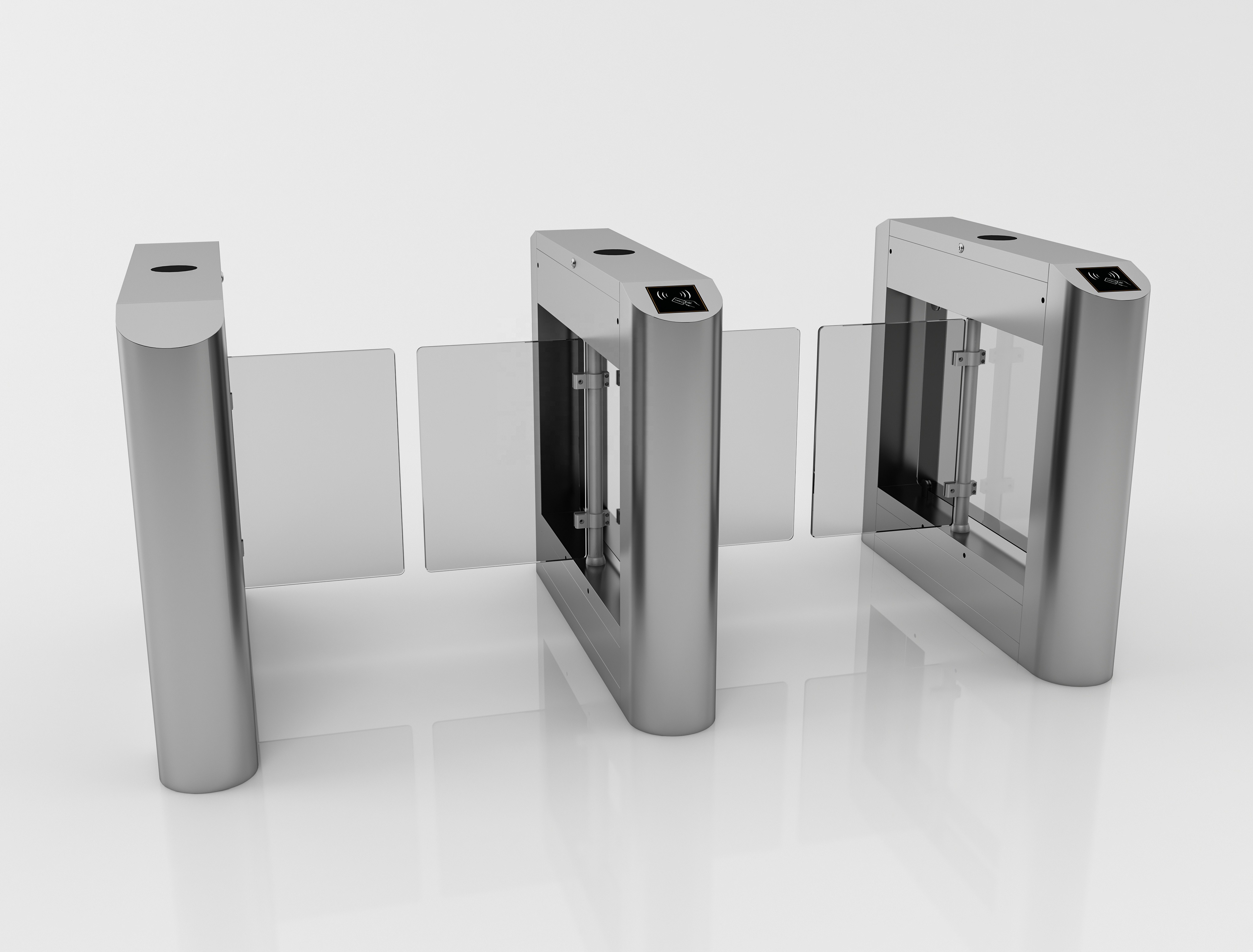 Wholesale Intelligent Brushless Swing Barrier Turnstile Gate With Face Recognition Three Roller from china suppliers