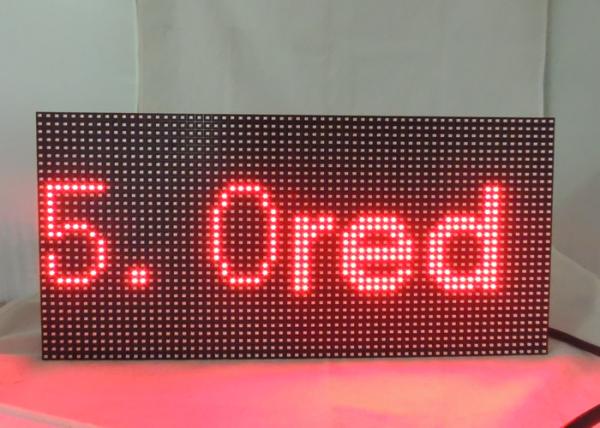 Quality Dot Matrix LED Display Signs 5.0 Single Red Module Refresh Frequency ≥ 120HZ for sale