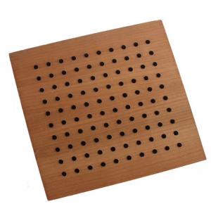 Wholesale Fireproof Wooden Acoustic Perforated MDF Panels For Wall And Ceiling from china suppliers