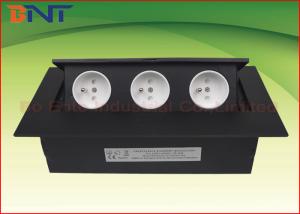 China Office Hidden Desk Pop Up Sockets  , Pop Up Plug Socket with 3* French Outlets on sale