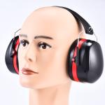 NRR 28DB SNR 33DB Soundproof Ear Protection Cover Red Black Soft