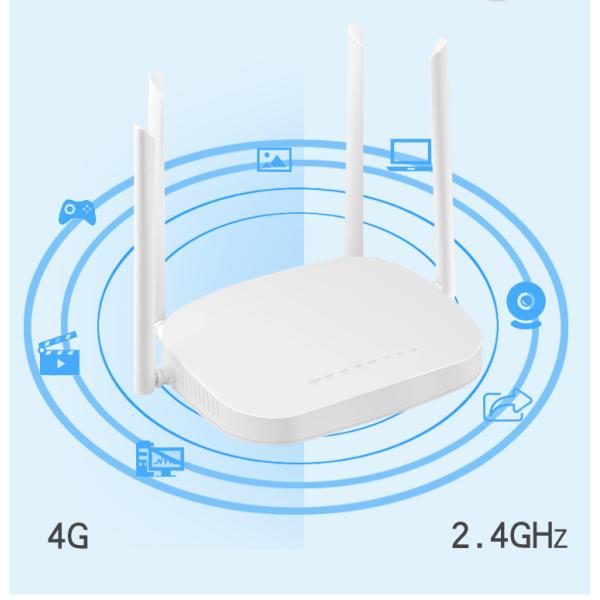 802.11b/g/n 4G LTE WiFi Router 150Mbps 10/100Mbps Port 1000mW 4 Antennas