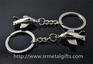 Wholesale Sell metal air flight drop charm key chains, small wholesale metal airplane fob key rings, from china suppliers