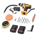 Variable Speed Brushless Drill And Impact Driver Set 45pcs Cordless Screwdriver