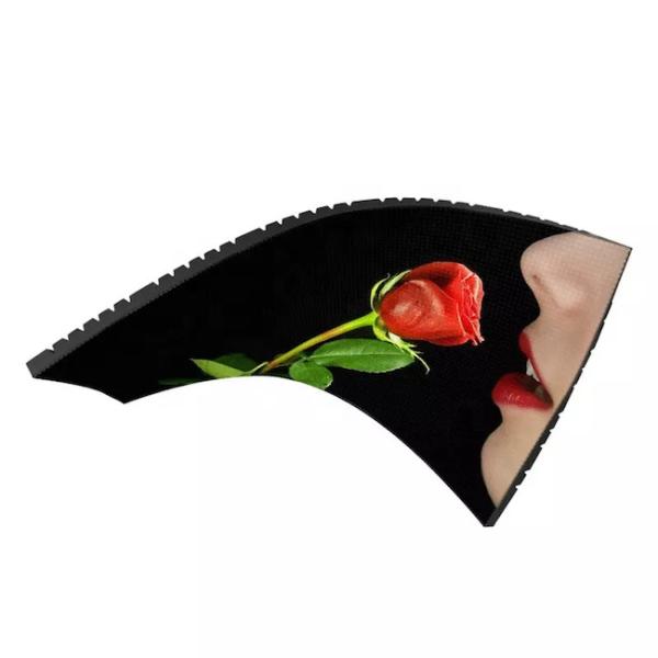 Quality P3 Curved Soft Modular LED Display Panels Indoor Advertising Bendable Round Column for sale
