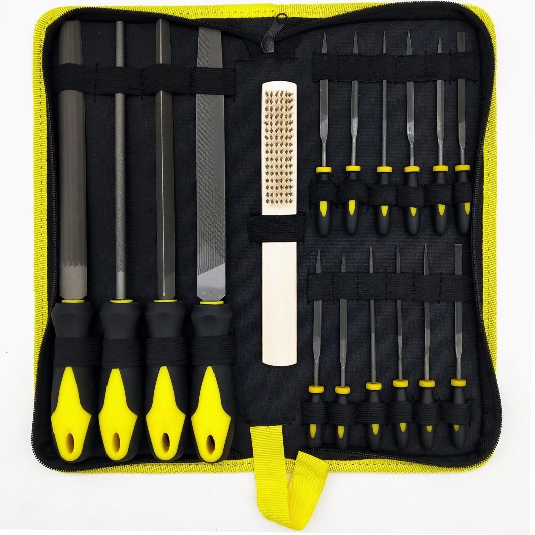 17 PCS Premium Metal-Steel File Set Precision Shaping Files Handmade Hobby Tool Kit for Woodwork Model