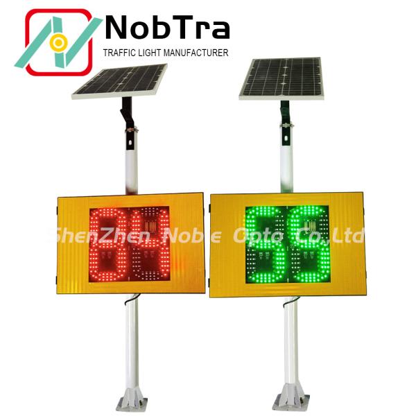 Solar Powered Radar Speed Feedback Sign With IP54 Waterproof For Traffic Speed Measurement