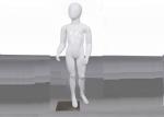 Fiberglass Full Body Child Display Mannequin With Egg Face 8-12 Age Grades