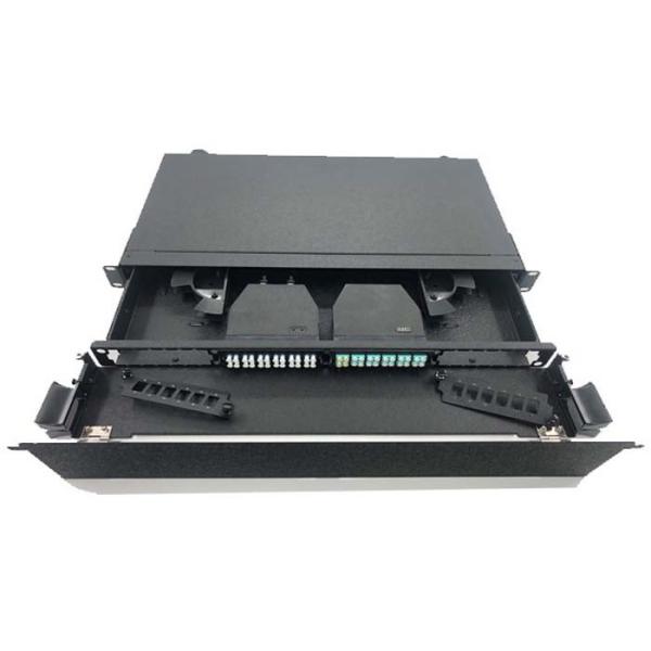Quality MPO-MTP optical fiber distribution frame 48 core 96 core distribution frame 1U LC optical fiber module box for sale