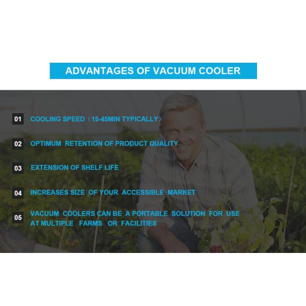 Two Chambers Vacuum Cooling Machine , Vacuum Cooling Of Fruits And Vegetables