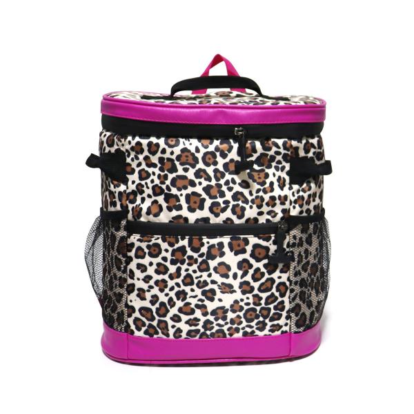Quality Latest Design Insulated Lunch Bag Leopard Colorful Picnic Backpack Insulated for sale