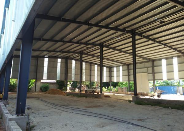 Quality Prefabricated light Steel Frame Warehouse Construction Large Span Portal Structure Design for sale