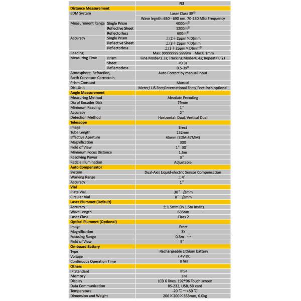 South Total Station N3 Total Station
