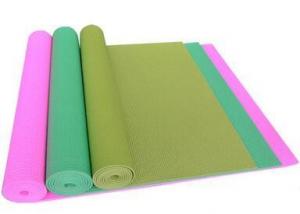 China 3 - 8mm Thick Fitness Yoga Mat / Gym Exercise Mat Anti Slip Single Colour on sale