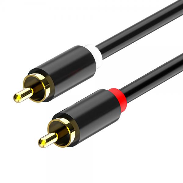 Gold Plated Audio And Video Cable Male To Male HiFi Systems Use