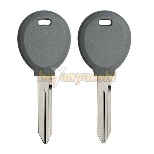 Quality Grey Duplicate Transponder Car Key , 4D64 Chip Uncut Chrysler Transponder Key for sale