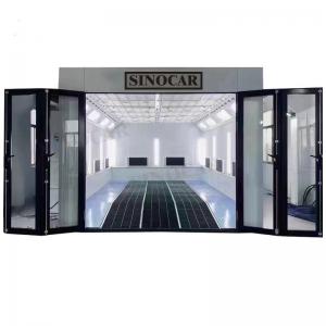 China Fire Resistant Mobile Car Paint Booth 48W LED 8.9 M Car Oven Paint Spray Booth on sale