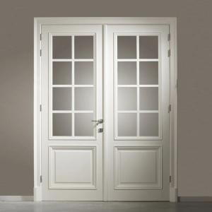 Wholesale composite Interior Double Doors With Glass , WPC Corrosion Proof Doors from china suppliers