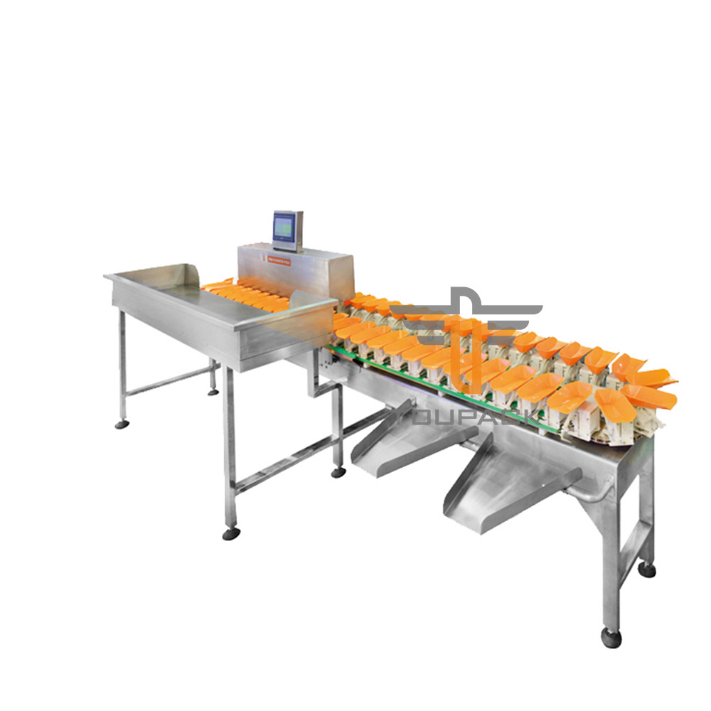 Conveyor Belt Weight Sorting Machine Chicken Wing Fish Grader Circular Multi Weight Sorting Machine With Conveyor Belt