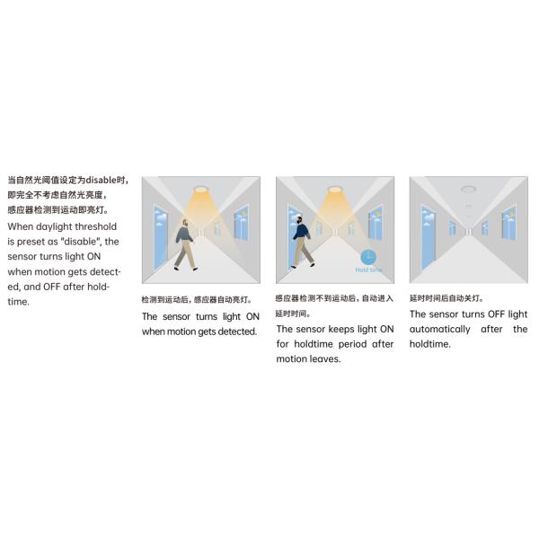 Microwave Motion Sensor For Ceiling Light