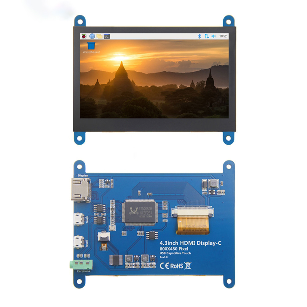 HDMI Smart LCD Module 800x480 4.3 Inch Capacitive Touch Screen