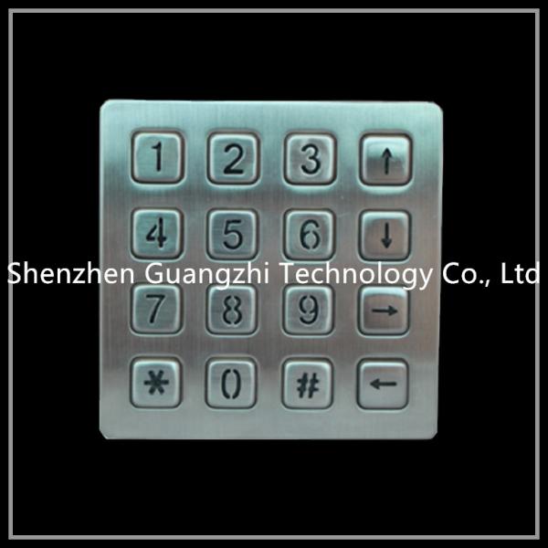 Quality Vandalism Proof Industrial Numeric Keypad , Stainless Steel Keyboard for sale