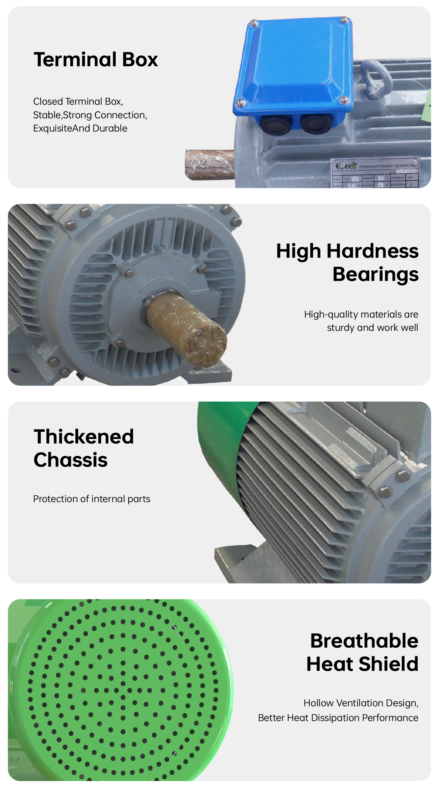 80kw 3 Phase Ac Low Rpm High Efficiency Rare Earth Permanent Magnet Synchronous Generator / Low Speed Alternator