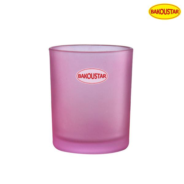 Quality Lead Free Hygienic Multi Color Glass Candle Cups With Lids for sale