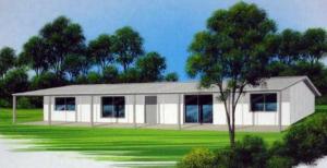 Modular flat pack shipping container house