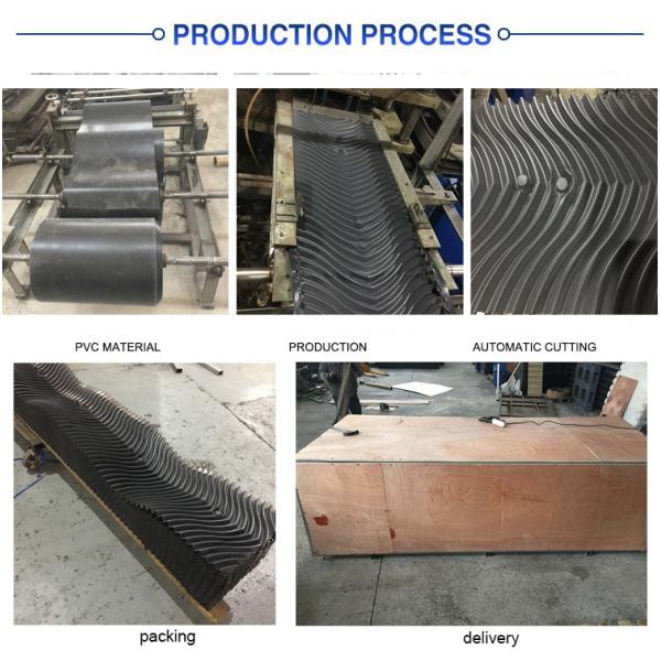 PVC Sheets Cooling Tower Fill Material Trickling Filter Cooling Tower Infill 385mm