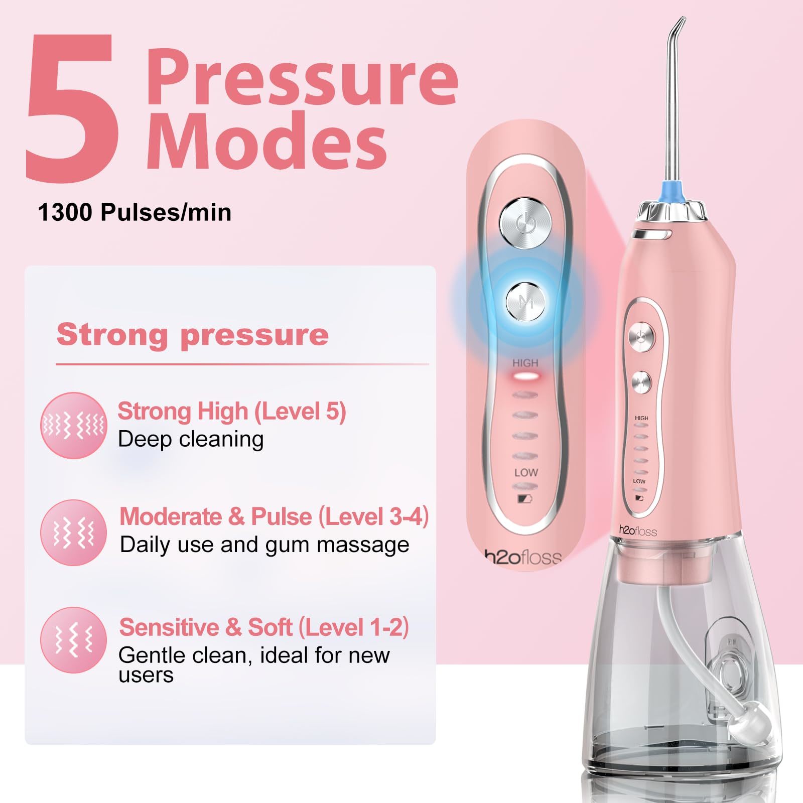 Portable Rechargeable Water Flosser Clean Desktop Water Flosser Custom Cordless Teeth Travel Water Flosser Manufacturer