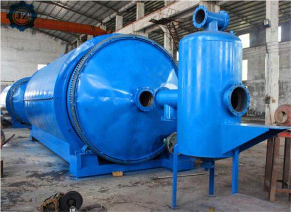 Quality 10ton 10T Used Tire Recycling Machine Waste Tyre To Fuel Oil Pyrolysis Plant for sale