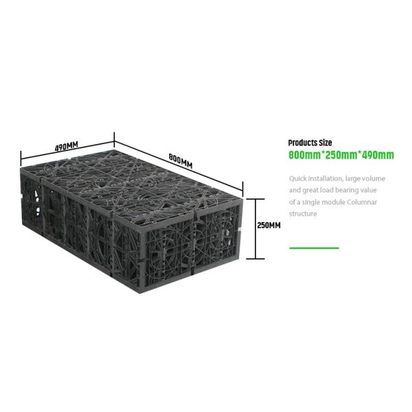 Eco-Friendly Rainwater Module HDPE Attenuation Tank with Video Technical Support