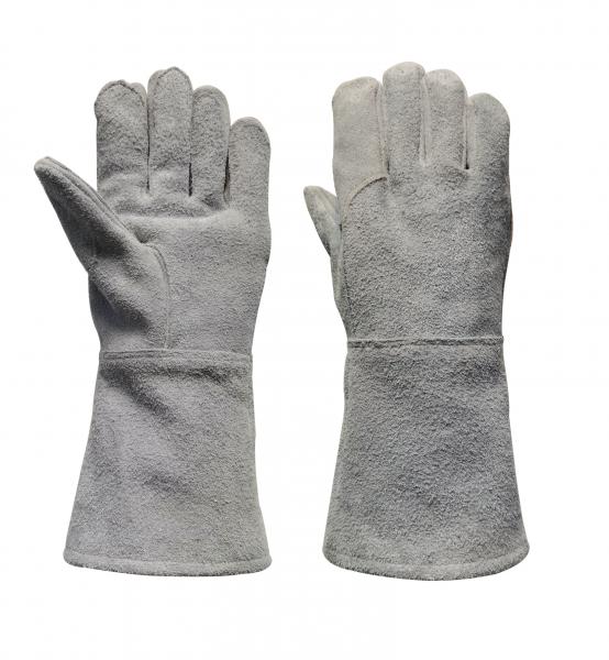 Quality Cowsplit Heat Resistant Mig Welding Gloves Kevalr Stitching for sale