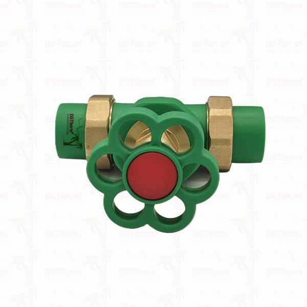 PPR Double Union Ball Valve Exposed Installation Corrosion-Resistant Customized Size