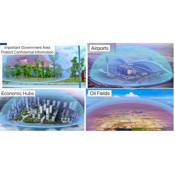 Outdoor Waterproof Anti-Drone FPV Jammer with Internal Antennas up to 7km Range