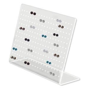 China L-Shape Clear Acrylic Jewelry Earring Display Counter Plexiglass Jewellery Earring Holder on sale