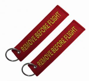 Wholesale Remove Before Flight 75% Embroidery Fabric Keychain Metallic Thread from china suppliers