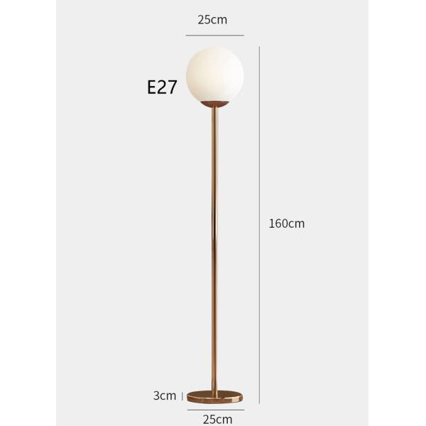 Nordic Modern Simple Gold And Glass Floor lamp Bedroom Lamp LED Floor Lamps gold floor lamp(WH-MFL-70)