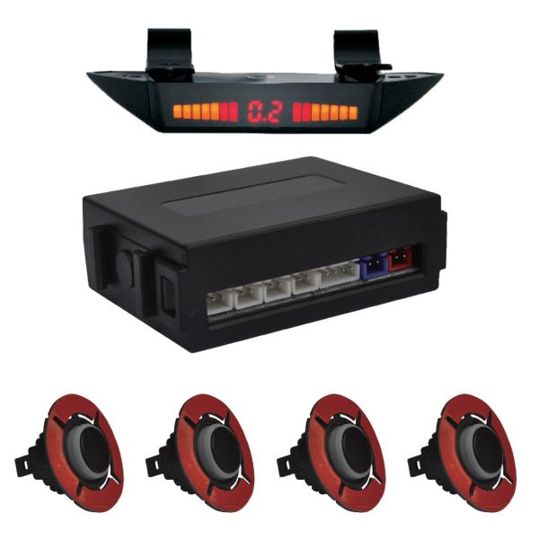 Quality 3m Adhesive Parking Sensors Frequency Modulated Three Mode LED Display for sale