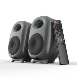 Wholesale Black Bluetooth Bookshelf Speakers Romote Control CE FCC Certification from china suppliers